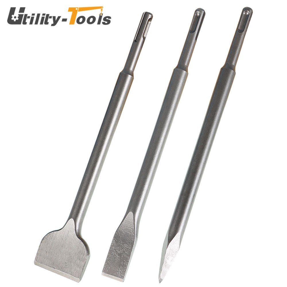 6 Pcs SDS Plus Chisel Set Concrete Drill Bits Set Rotary Hammer Bits