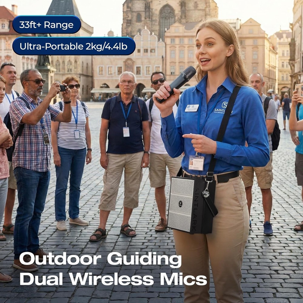 WinBridge S97 Bluetooth Speaker Voice Amplifier Mic PA System