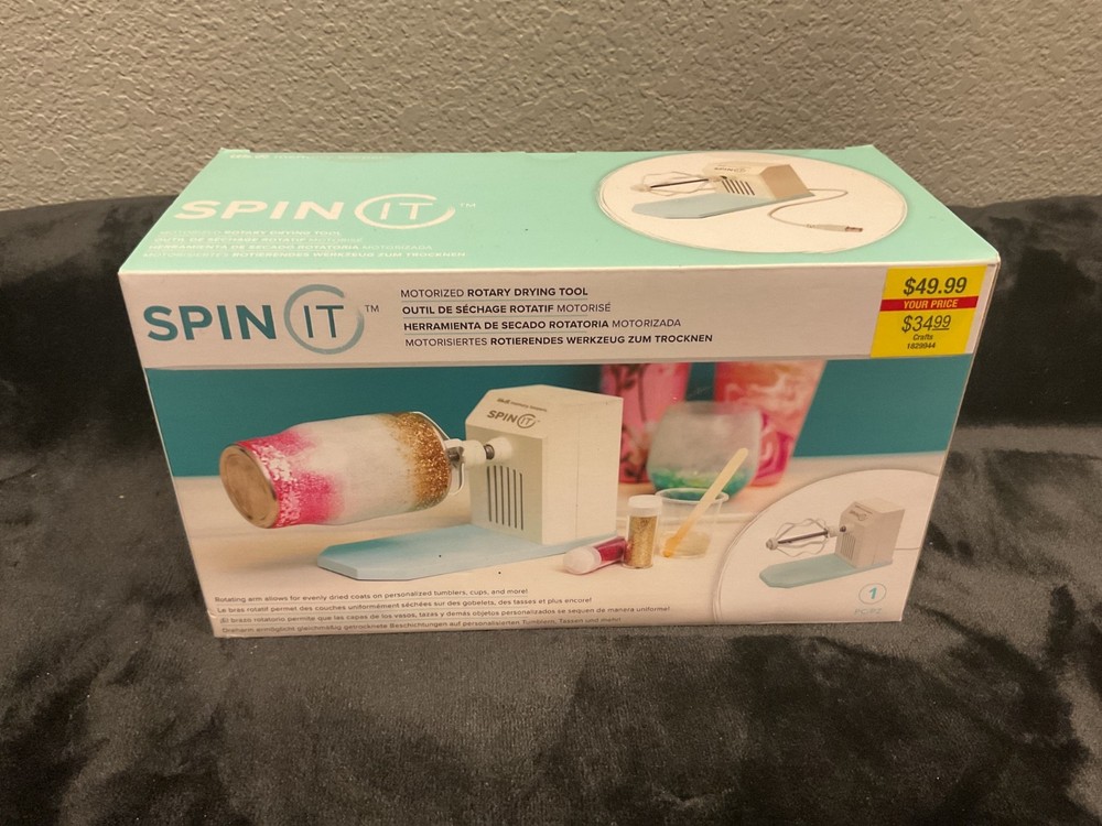 Spin It Motorized Rotary Drying Tool NIB