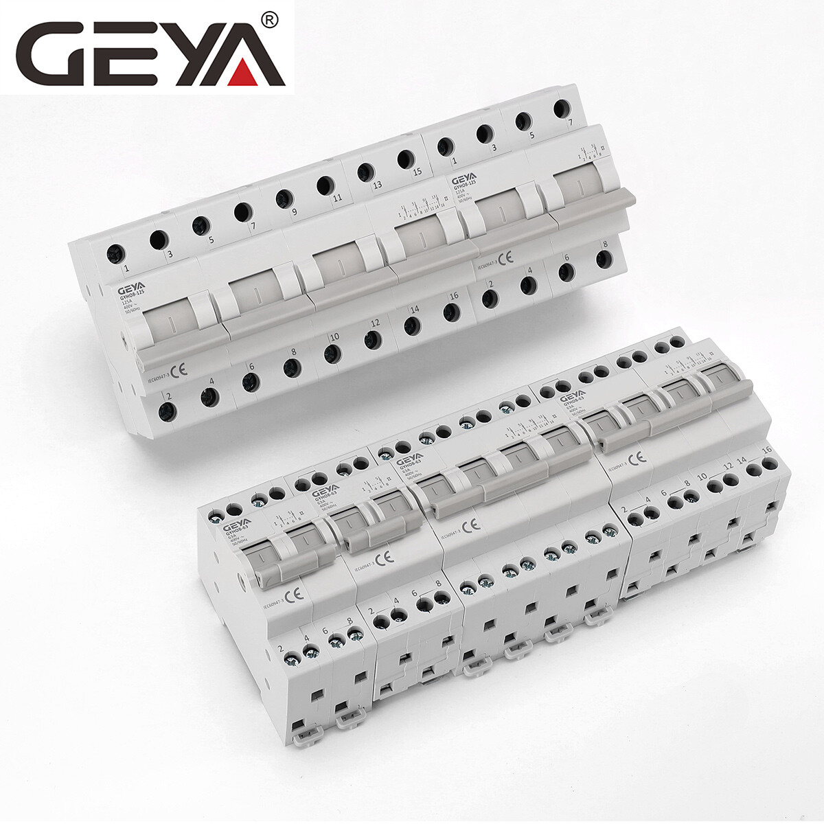 GEYA Manual Changeover Transfer Switch 2P 100A Dual Power 400V Grid & Generator