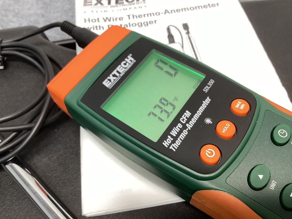 Extech SDL350 Hot Wire Thermo-Anemometer and Datalogger