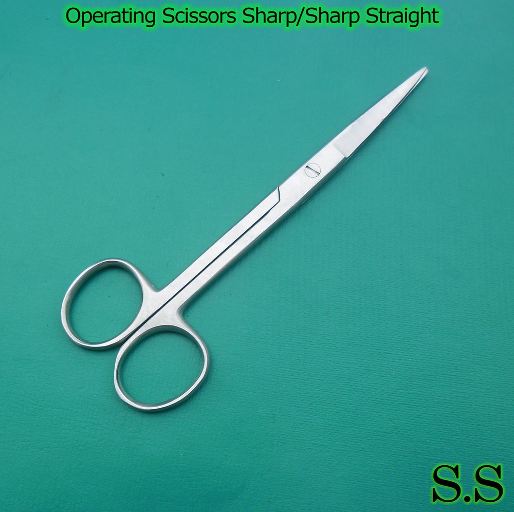 3 PIECES OF OPERATING DISSECTING SCISSORS 4.5" STRAIGHT SHARP SHARP