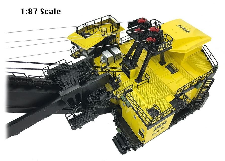 P&H 4100XPC Mining Excavator WBR024 HO Scale 1/87 Die-cast MIB