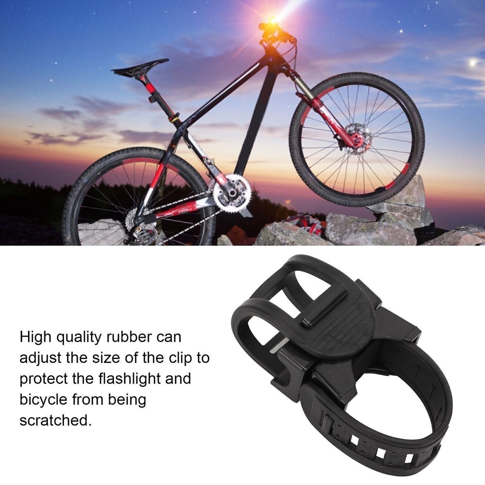 Bicycle Flashlight Mount Multifunctional Adjustable Bicycle Light Clip Cycling