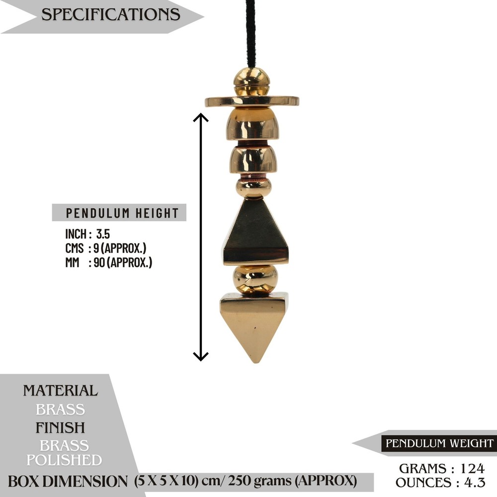 Inner Compass Pendulum 9cm Yes No Dowsing Tool Intuition Energy Reader