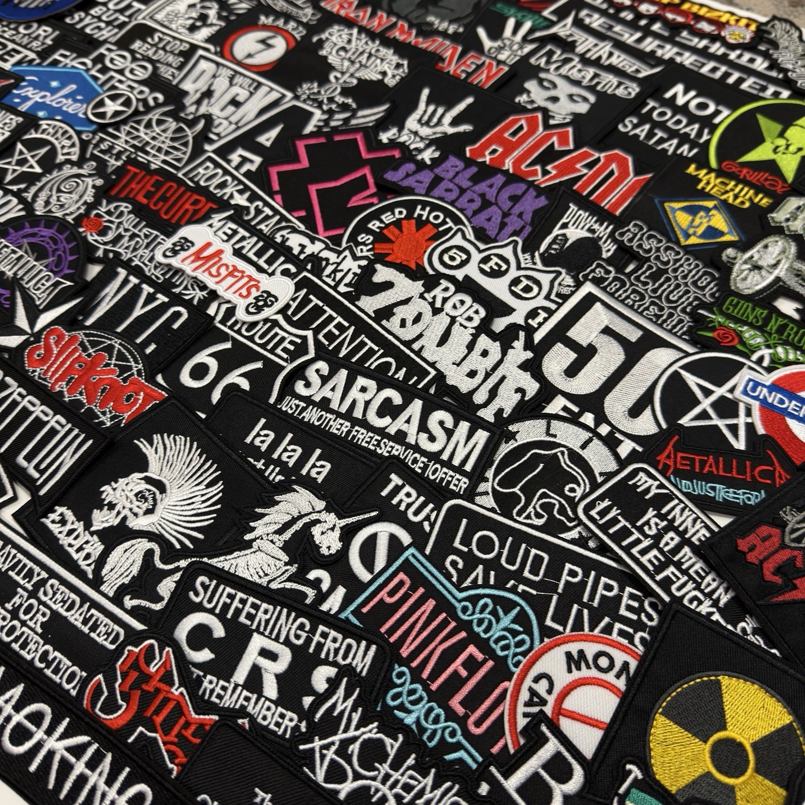 Rock Band Music Punk Heavy Metal Iron-On Embroidery Applique Patch Random Lots