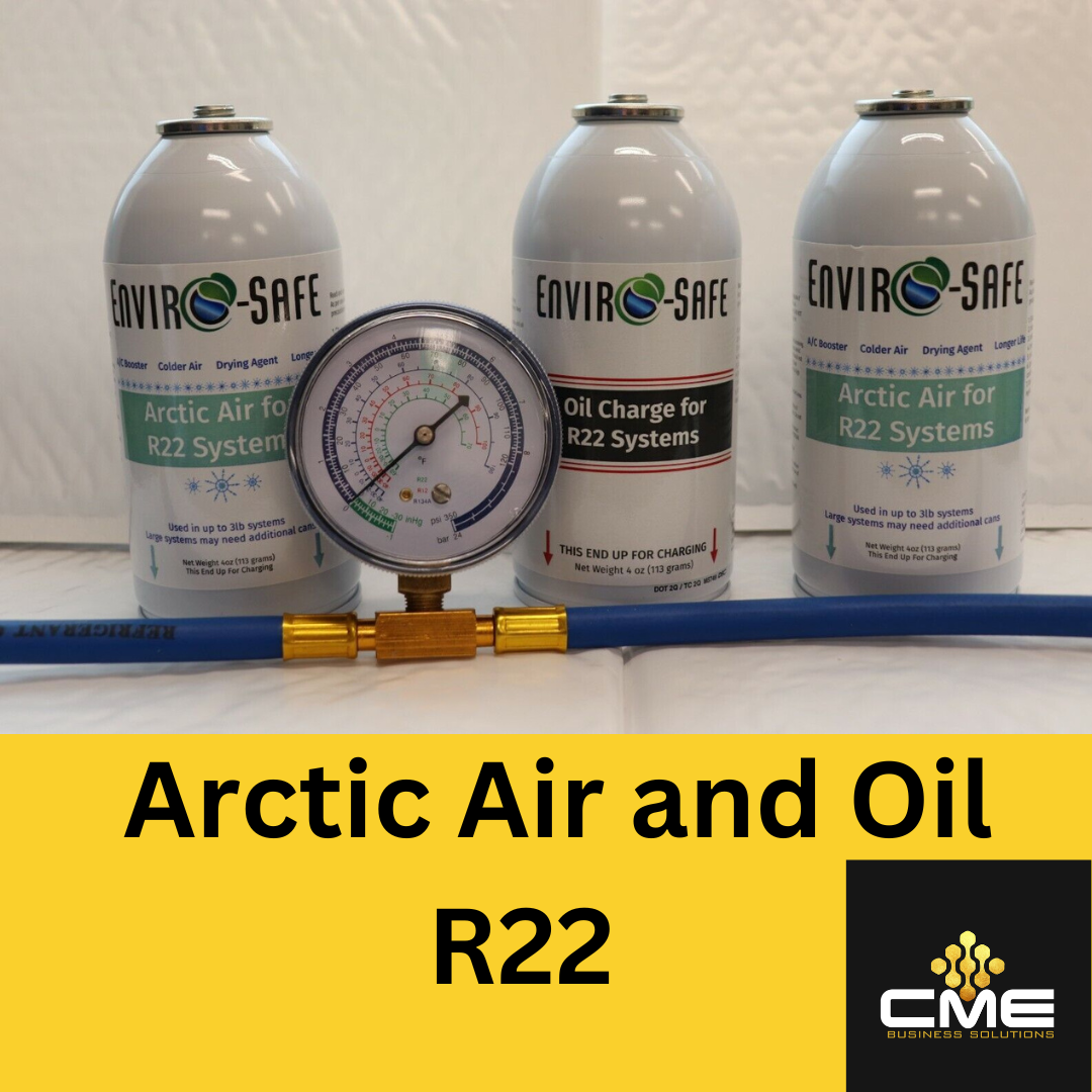 Envirosafe Arctic Air & Oil for R22, AC Refrigerant Coolant Support kit