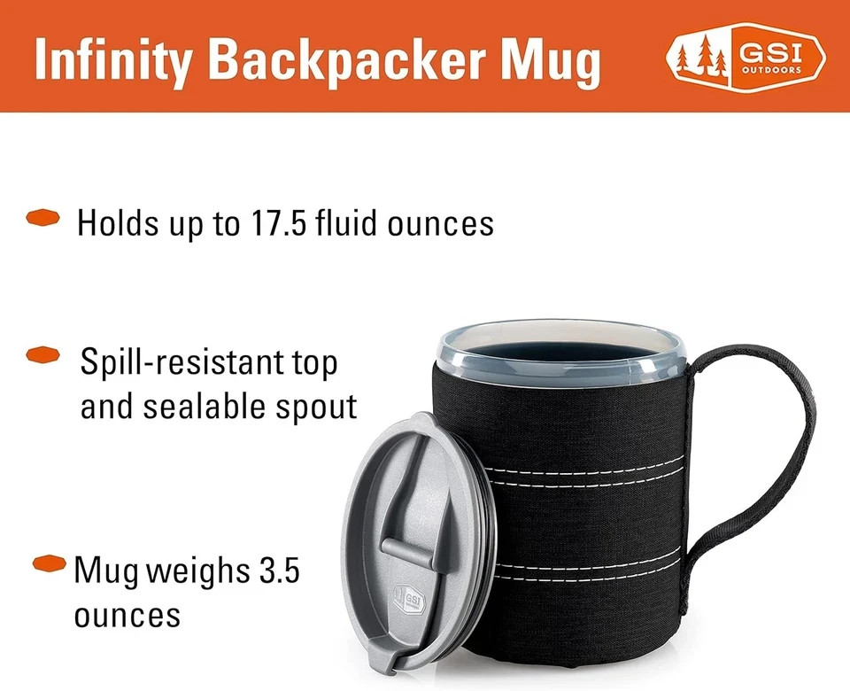 GSI Outdoors Infinity Mug Backpacking Camping Cup