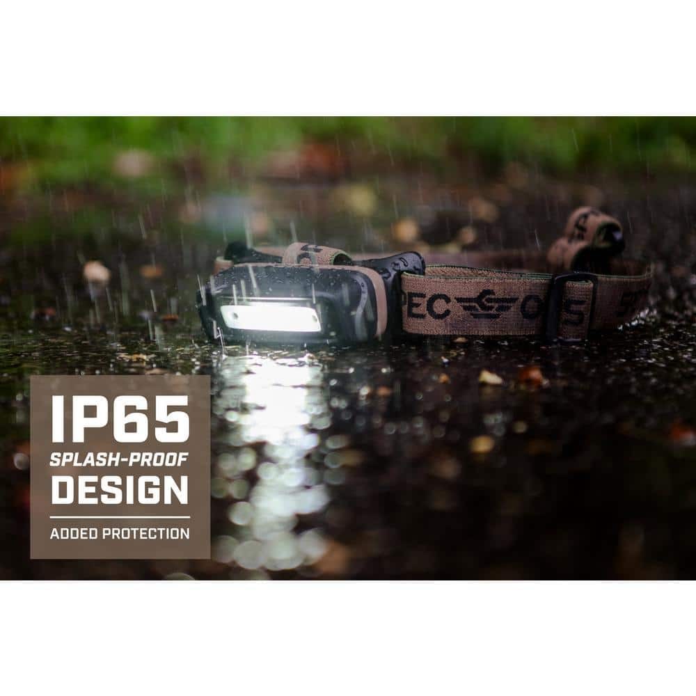 SPEC OPS Rechargeable LED Headlamp with Removable Light