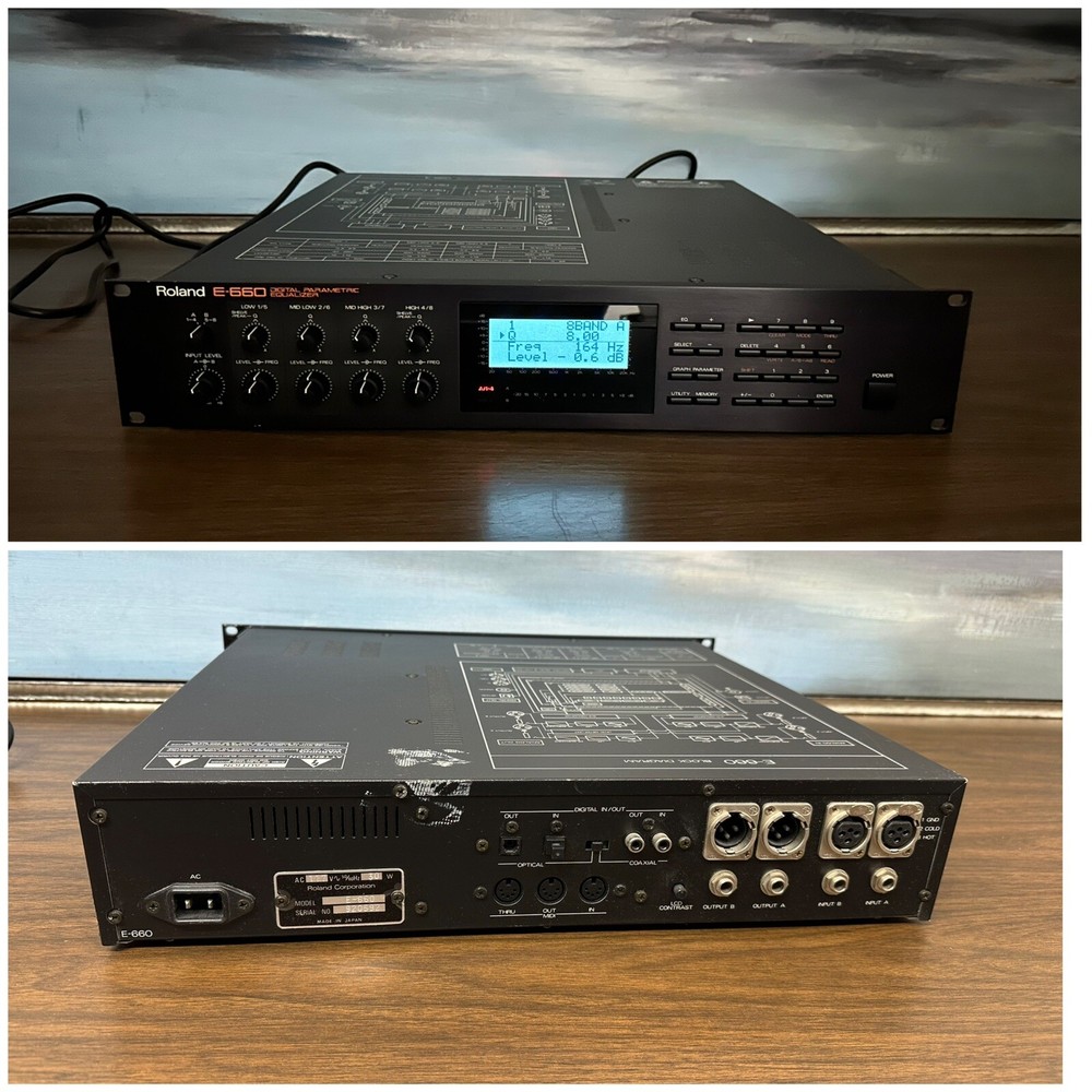 DEFECTIVE Roland E660 Digital Parametric Equalizer Eq Vintage Rack G3D