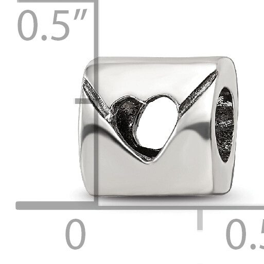 Silver Reflections Love Note Bead QRS203