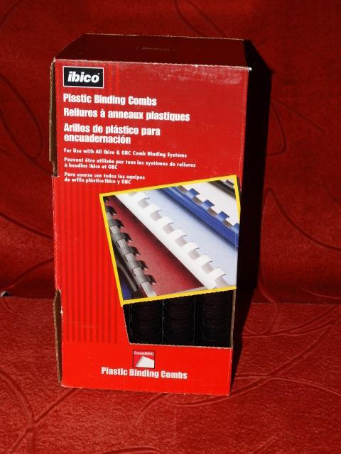 Ibico CombBind Binding Spines, 1" Spine, 200 Sheet Capacity, 48 Pieces