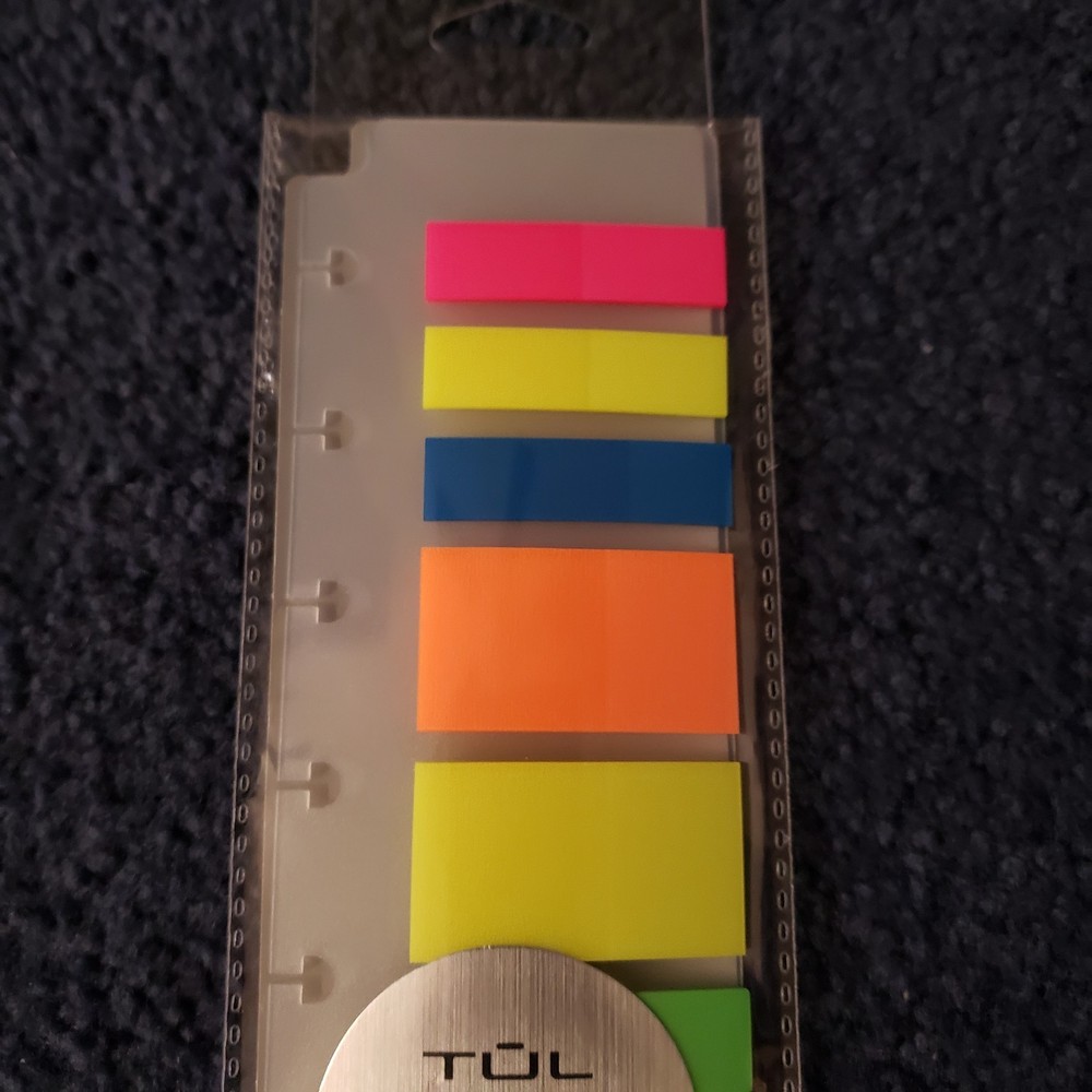 TUL Junior Size Note-taking System Tab Task Pad Markers