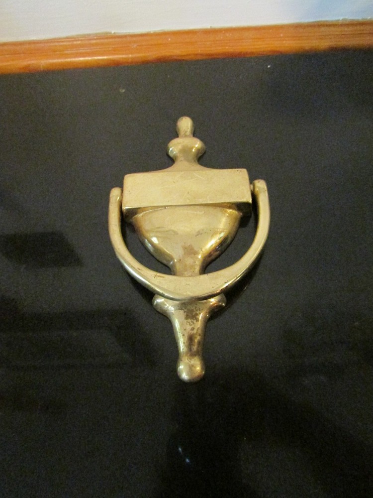 Vintage Door Knocker Solid Brass 7" x 3.75"