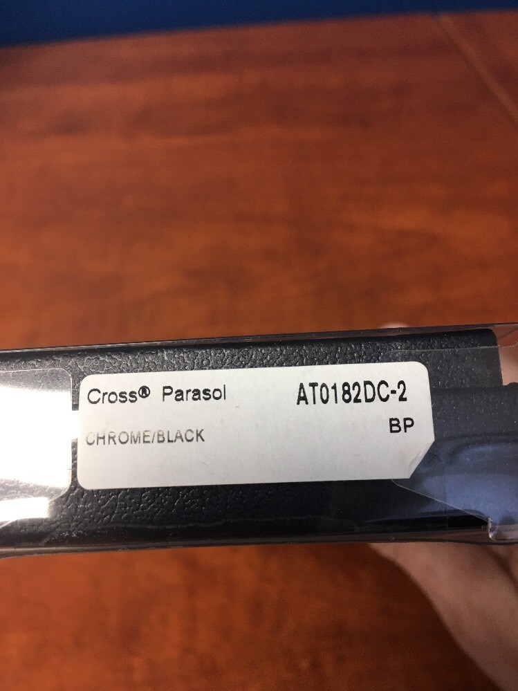 Cross Parasol Chrome and Black Twist Ballpoint Pen