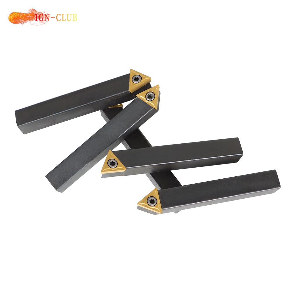 1/2" 5Pcs Indexable Carbide Insert Turning Tooling Bit Holder For Lathe
