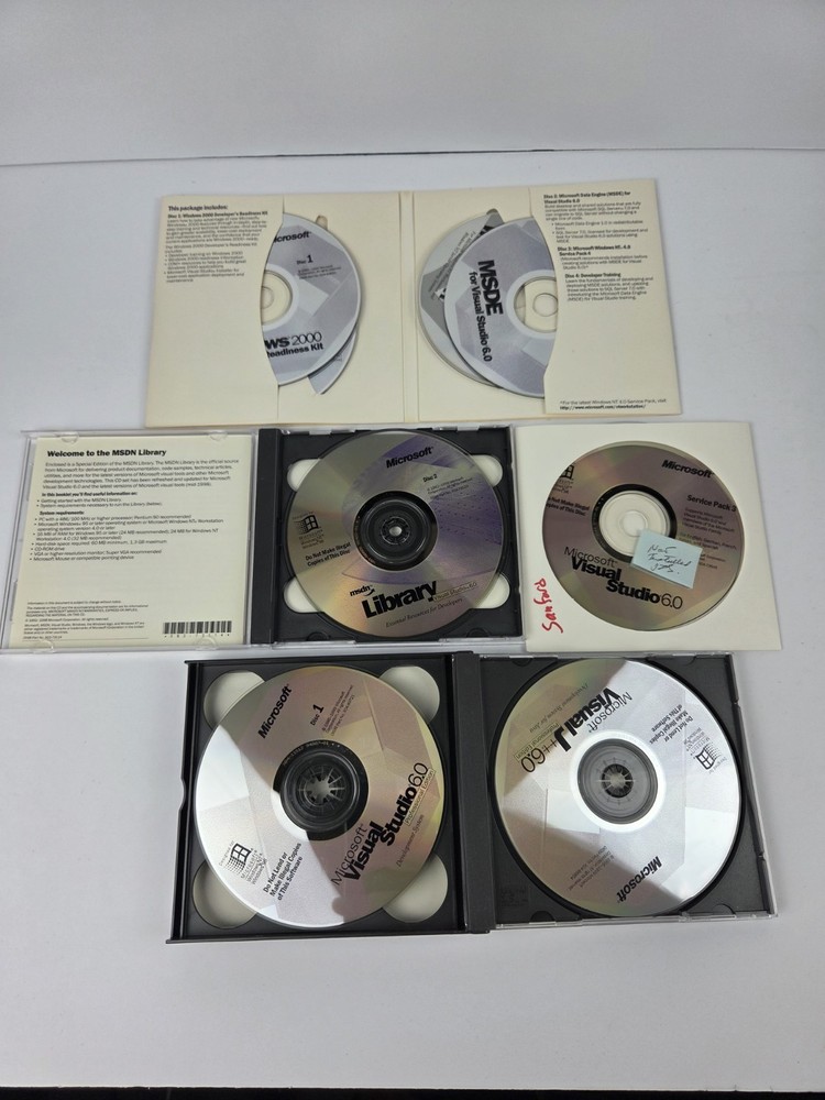 Microsoft Visual Studio Professional 6.0 6 PRO FULL VERSION Windows BASIC
