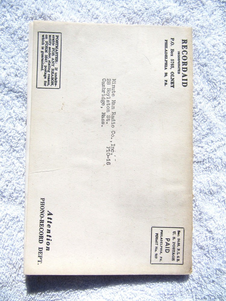 LONG PLAYING RECORDAID Sample Copy June 1951 Record Catalog Classical Popular