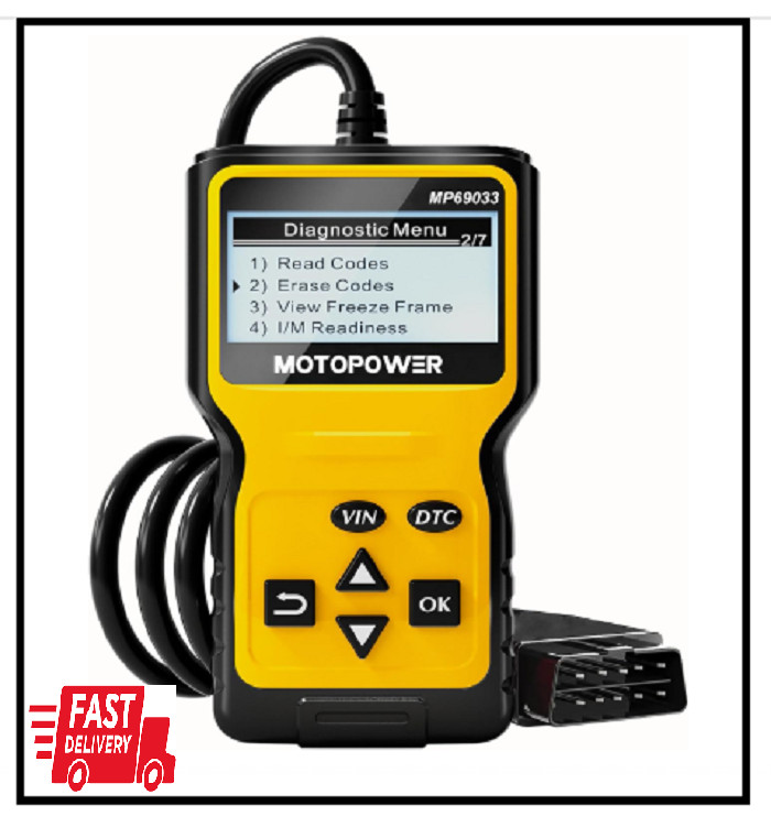 MOTOPOWER MP69033 Car OBD2 Scanner Code Reader Engine Fault Scanner CAN Diagnost