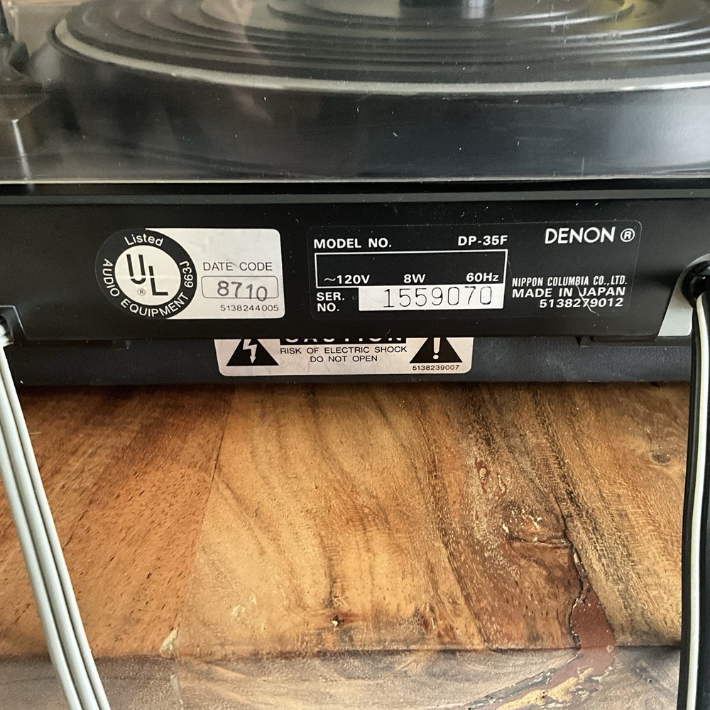 DENON DP-35F Fully Automatic Direct Drive Turntable Tested Works Great