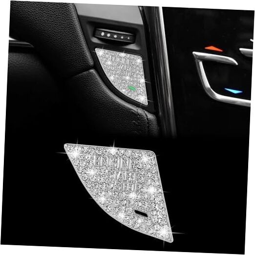 Bling Car Engine Start Stop Button Cover Compatible with Cadillac ATS ATS-L