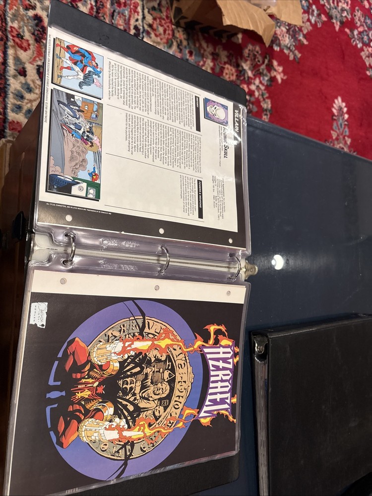 Comic Book Bio Binder