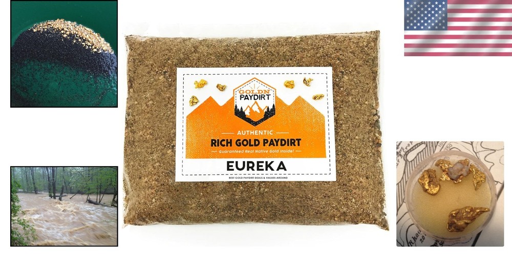 Authentic Gold Panning Paydirt - Historic Gold Belt Source