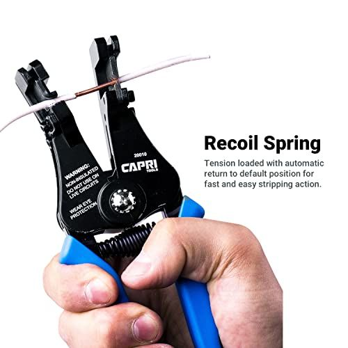 Capri Tools 20010 Precision Wire Stripper Small, Blue/Black