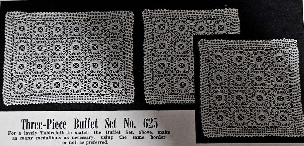 BEDSPREAD Tablecloth NOVELTY CROCHET PATTERNS LILY 102