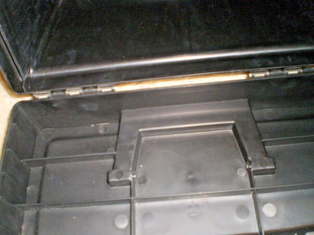 Large Black Storage Container Case with Handle