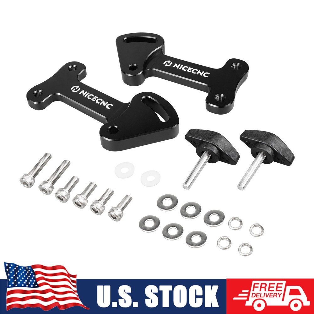 3.25" Windshield Windscreen Bracket Risers Adjustable for Kawasaki KLR650 22-25