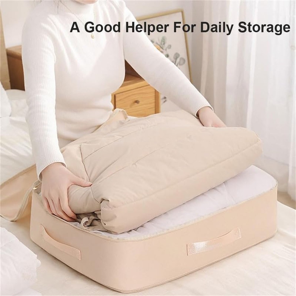 Space Saving Self Compression Organizer,Compression Duvet Storage Bag Large C...