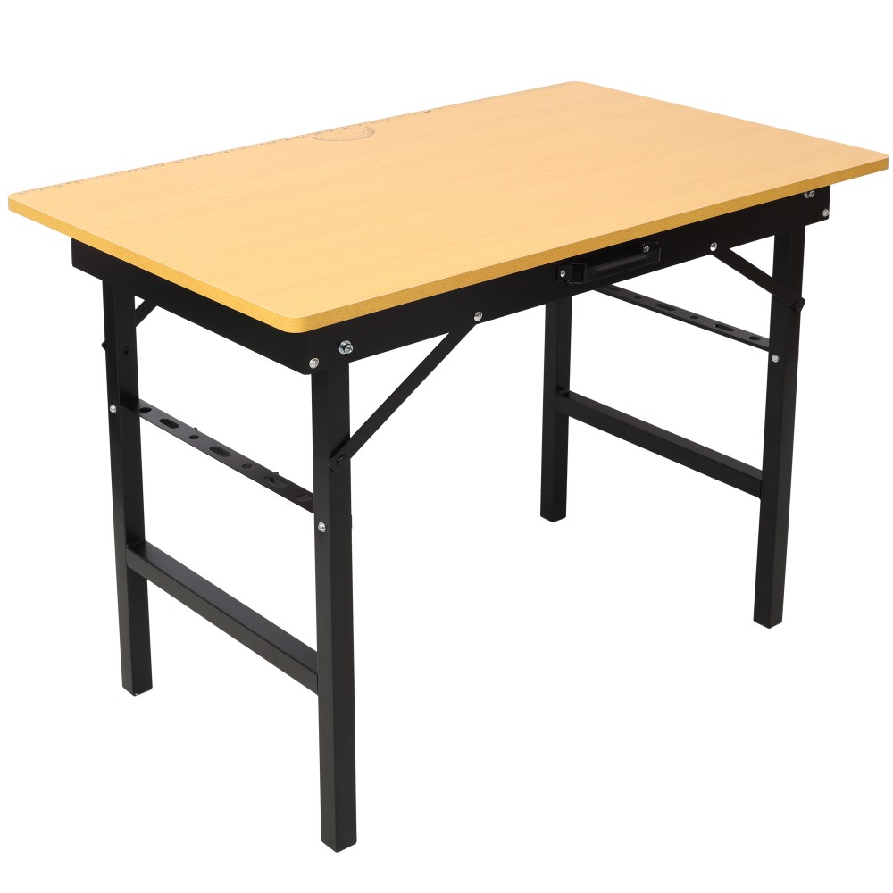 Portable Folding Workbench Tool Table w/ Measuring Tape & Protractor