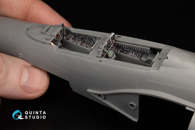 Quinta Studios 1/48 F-4E PHANTOM LATE 3D DECAL COLORED INTERIOR SET Meng
