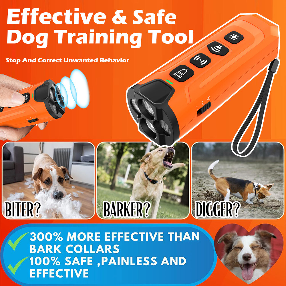 Dog Bark Deterrent Device Anti Barking Portable Bad Behavior Training Tool Safe