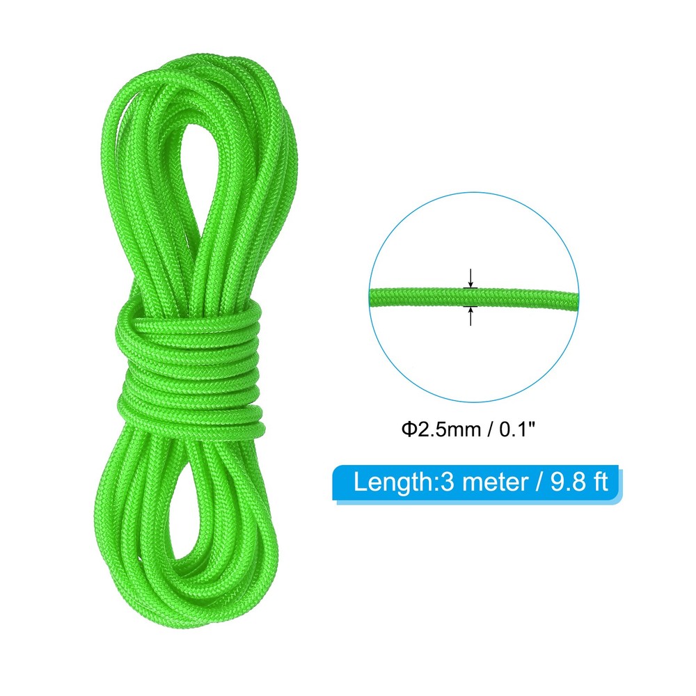 Archery D Loop Rope 10FT Bow String Release Nock Nocking Bright Green New