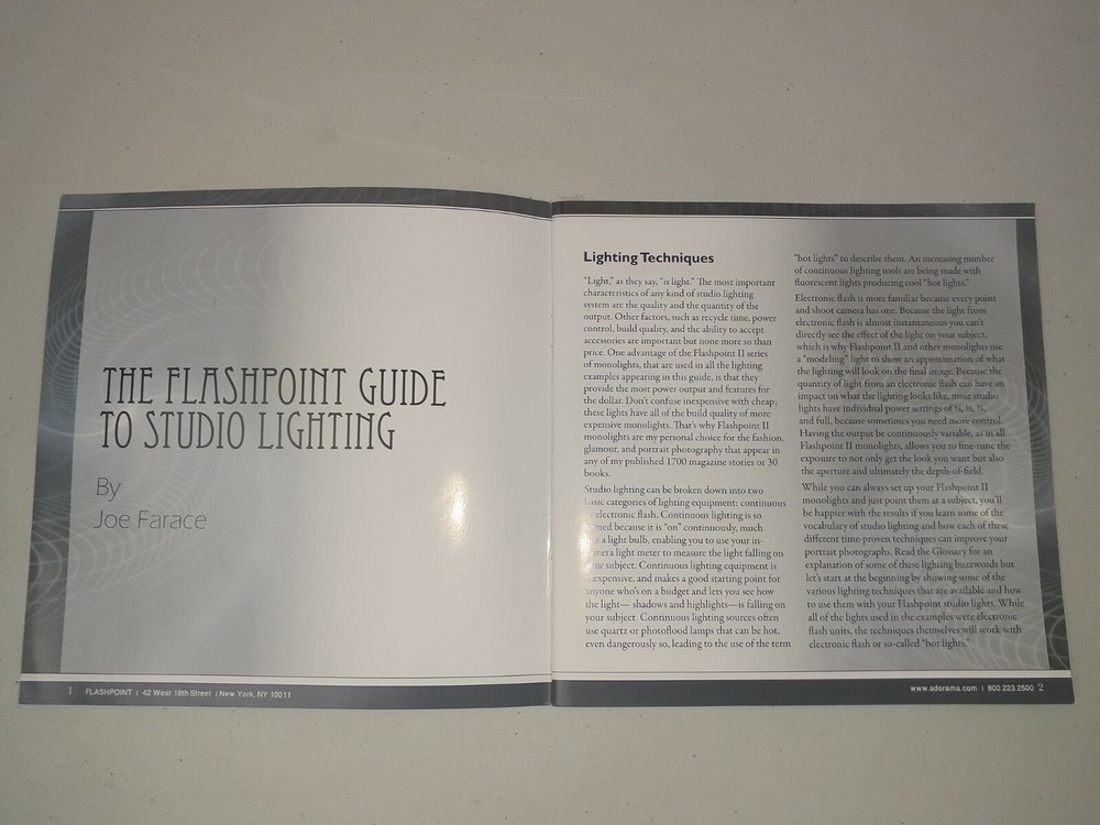 THE FLASHPOINT GUIDE TO STUDIO LIGHTING PHOTOGRAPHY LIGHT TECHNIQUES