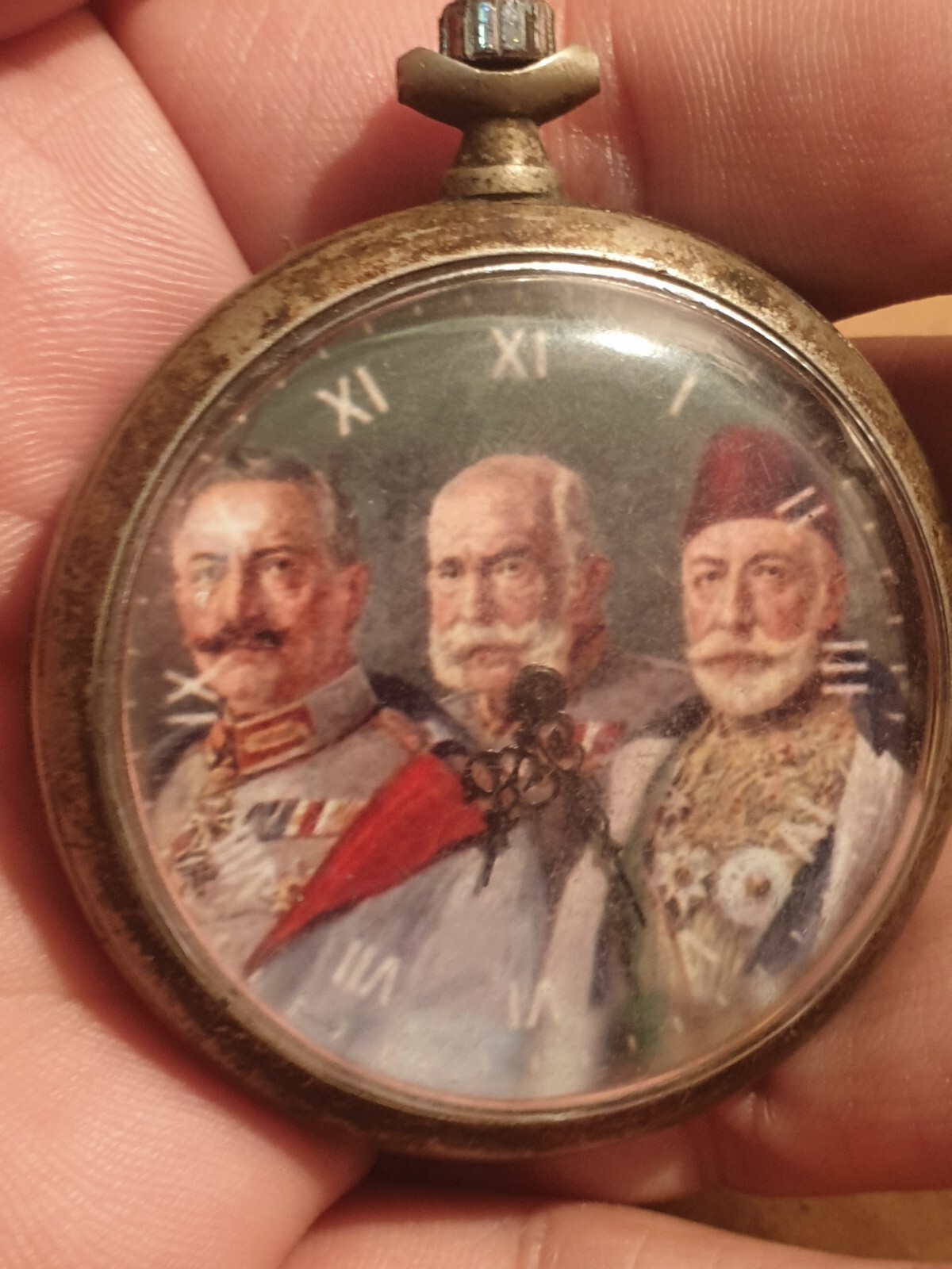 WWI German Officers Ancre Watch Kaiser Wilhelm/Franz Joseph/SULTAN MEHMED Ottmam