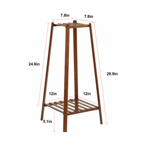 2/3/4-Tier Corner Tall Plant Stand Planter Wood Rack Flower Pots Holder Holder