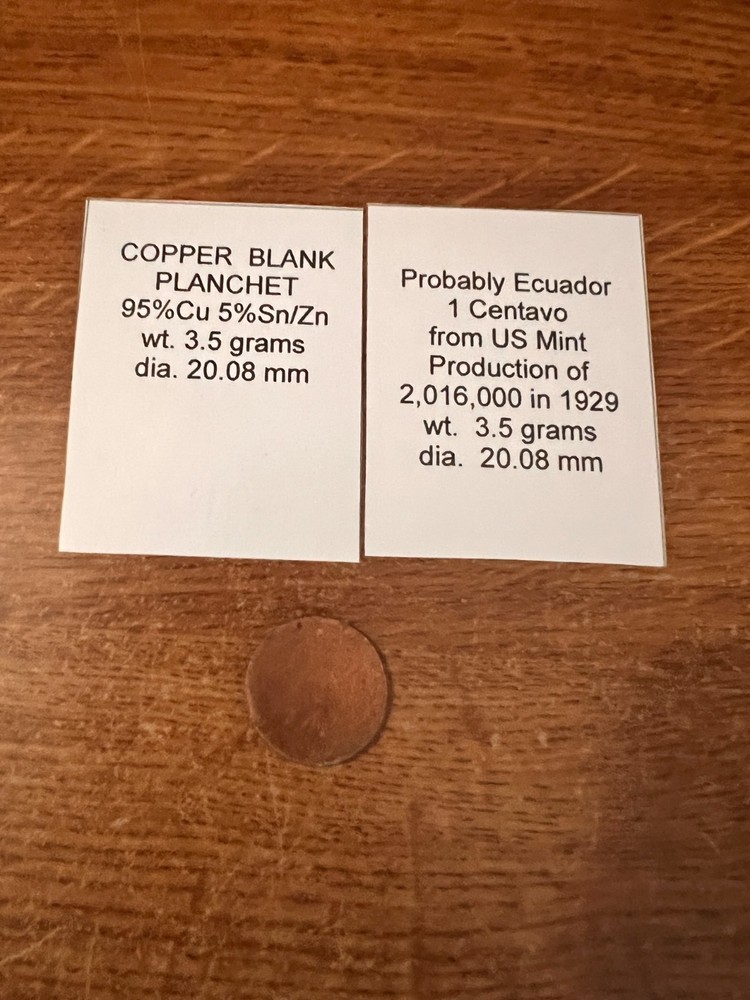 This Error is Probably a 1929 Ecuador 1 Centavo