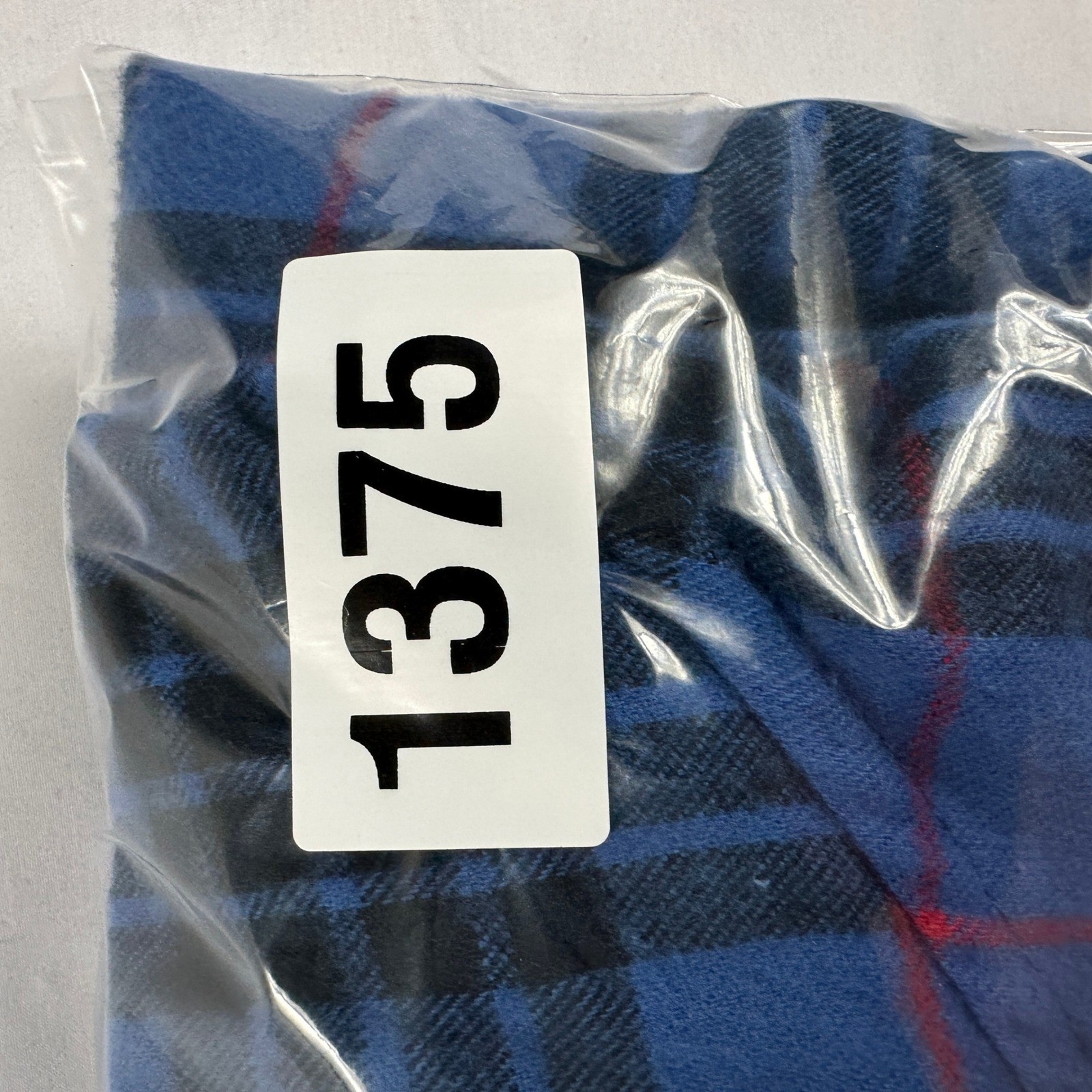 L.L. Bean Flannel Hoodie Blue Black Plaid Cotton Pullover Relaxed Fit Mens Small