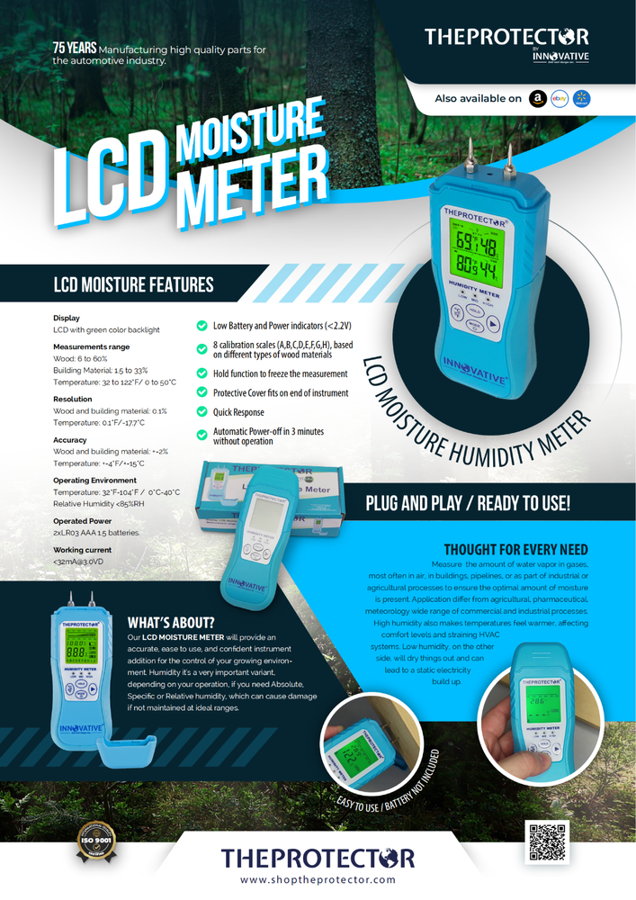 LCD Moisture Meter, temperature meter, digital moisture meter, Moisture, Meter 
