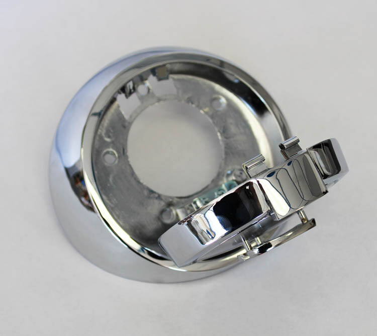 NEW! 1967 Ford Mustang Gas Cap Pop Open Style Chrome with Pony Emblem Free Ship