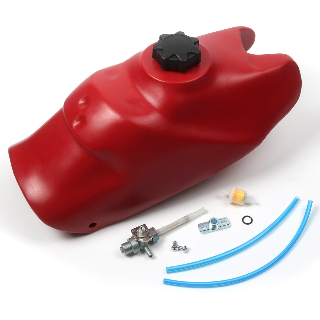 Plastic Fuel Tank & Gas Cap Red For Honda 1987-1988 TRX250X ,TRX 300EX 1993-2006