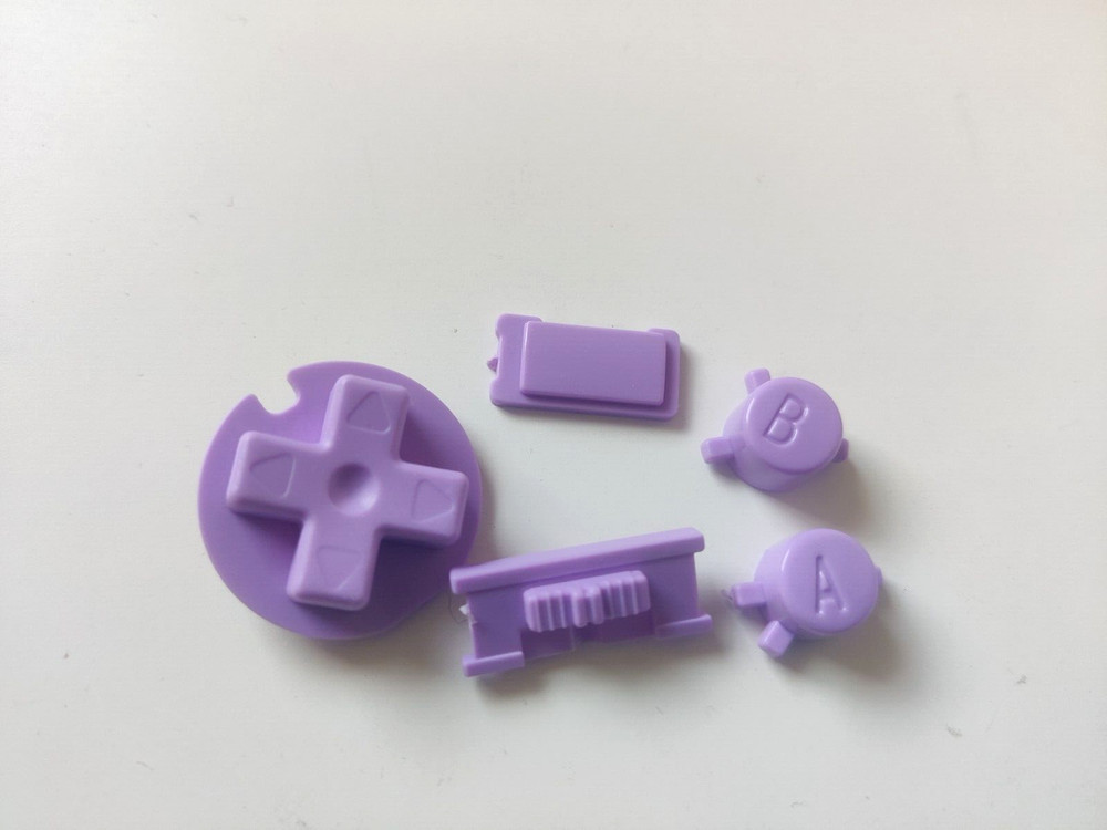 Lavender Purple Replacement Button Set for Game Boy Color (GBC)