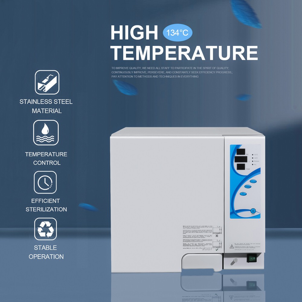 23L Automatic Dental Autoclave Steam Sterilizer Class N with Drying Function