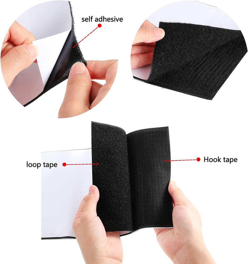 Hook and Loop Tape Double Sided Hook and Loop Tape with Adhesive Back Fastener S