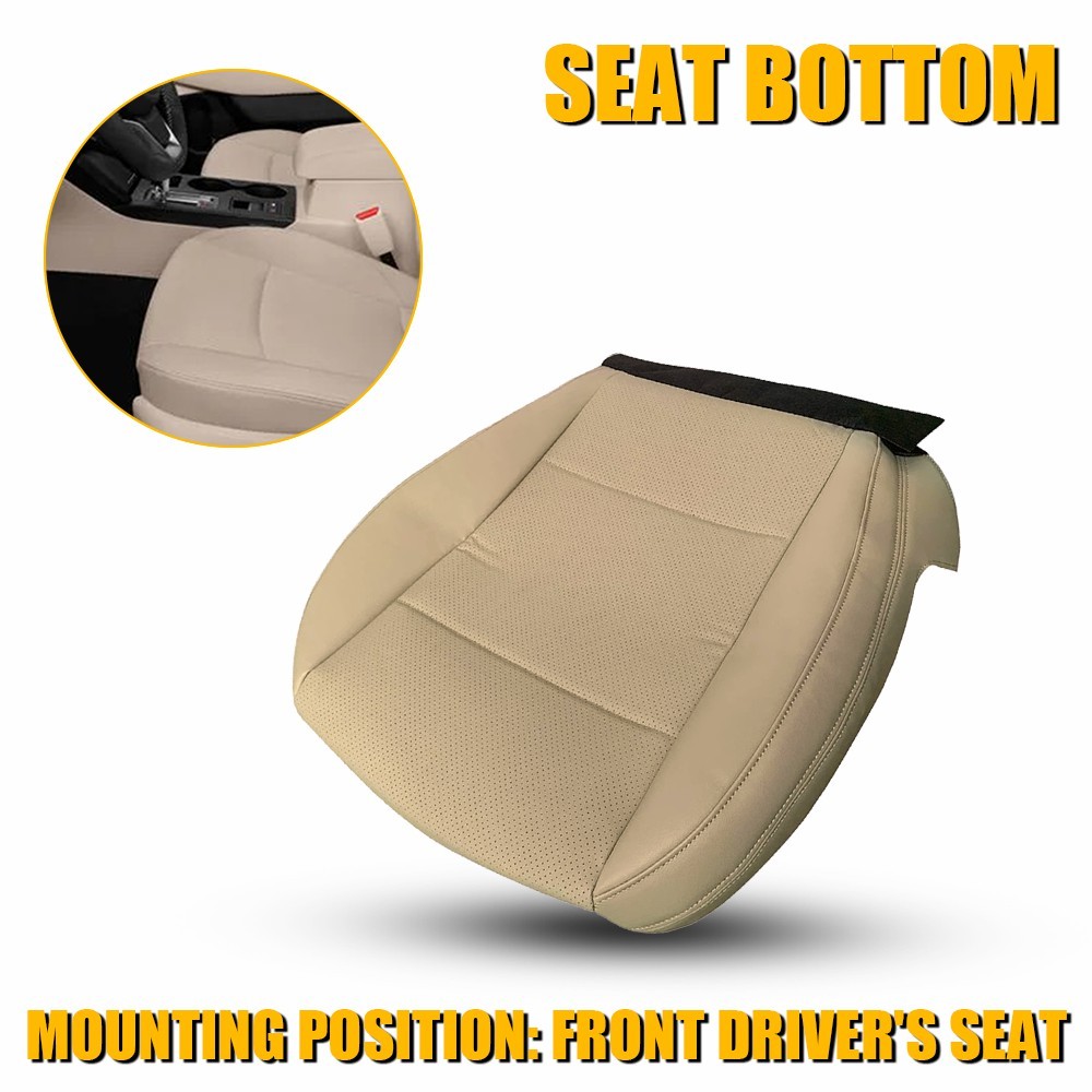 For 2015-2019 Subaru Outback Driver Perforated Leather Bottom Seat Cover TAN EXR