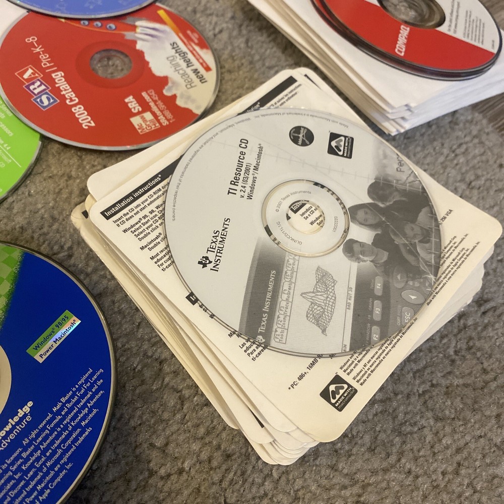 Vintage Computer Software Disc Lot Software Restore Operating Systems Games 250+