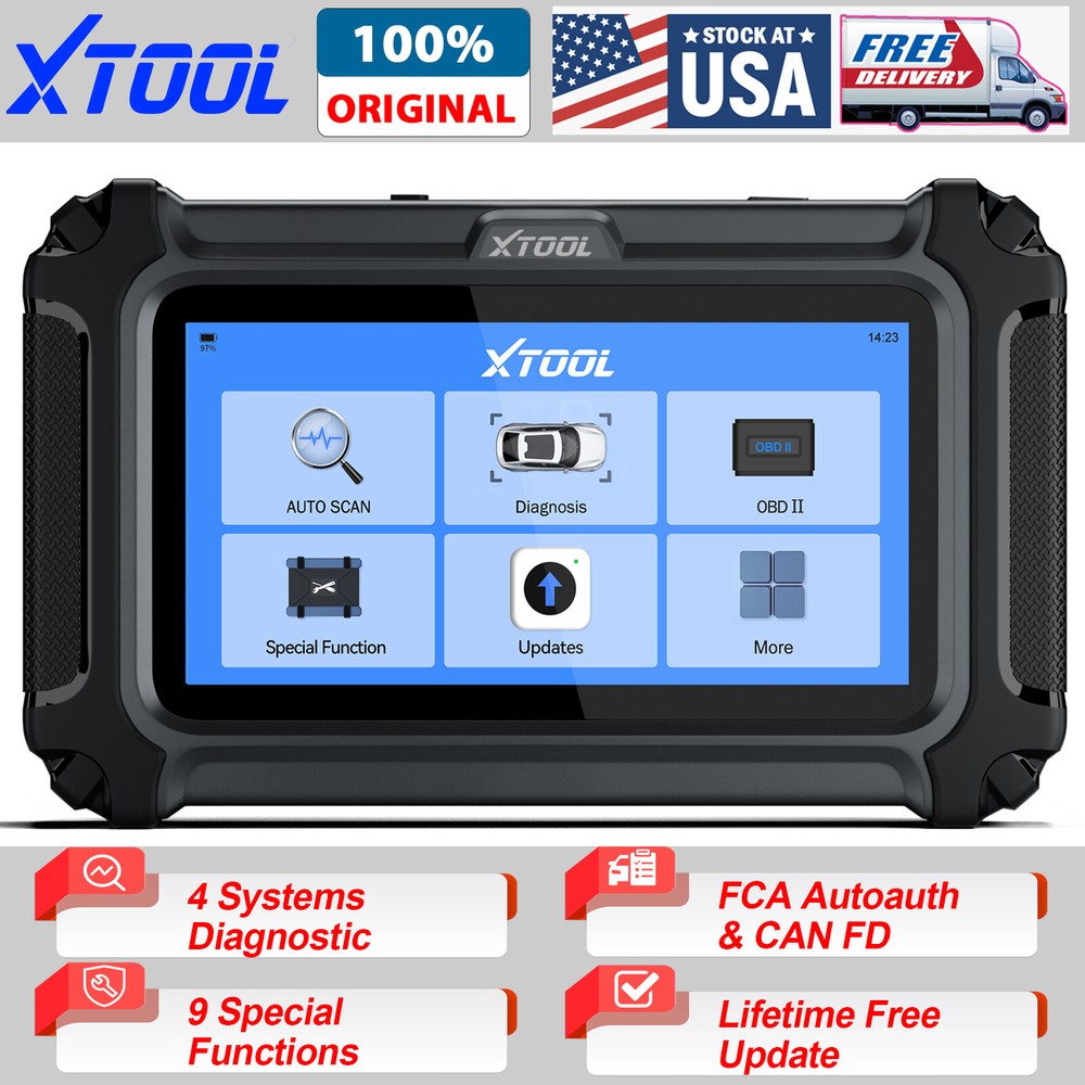 2025 XTOOL D5 Code Reader For Engine ABS SRS Transmission F.CA CANFD Free Update